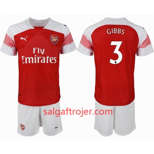 Arsenal Fodboldtrøjer GIBBS 3 Børn Hjemmebanesæt 2018/19 Kort ærmer Arsenal Fodboldtrøjer GIBBS 3 Børn Hjemmebanesæt 2018/19 Kort ærmer